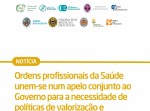 COMUNICADO CONJUNTO DAS ORDENS PROFISSIONAIS DA ÁREA DA SAÚDE