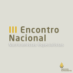III Encontro Nacional dos Nutricionistas Especialistas