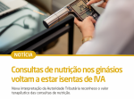 Consultas de Nutrição em Ginásios Voltam a Estar Isentas de IVA