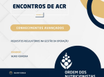 Encontros de ACR (Sessão 12) - Conhecimentos Avançados