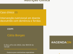 Abertas as inscrições para o Caso Clínico 05 : Intervenção nutricional em doente desnutrido com demência e feridas