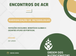 Encontros de ACR (Sessão 17) | Harmonização de Metodologias