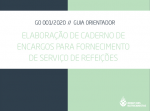 Guia Orientador | Elaboração de caderno de encargos para fornecimento de serviço de refeições (GO 001/2020)