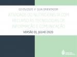 Guia Orientador | Atividade do nutricionista com recurso às tecnologias de informação e comunicação