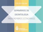 57 Edio dos Seminrios de Deontologia para Membros Estagirios [Edio Online] | LISTA DE COLOCADOS