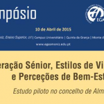 Simpósio | Geração Sénior, Estilos de Vida e Perceções de Bem-Estar